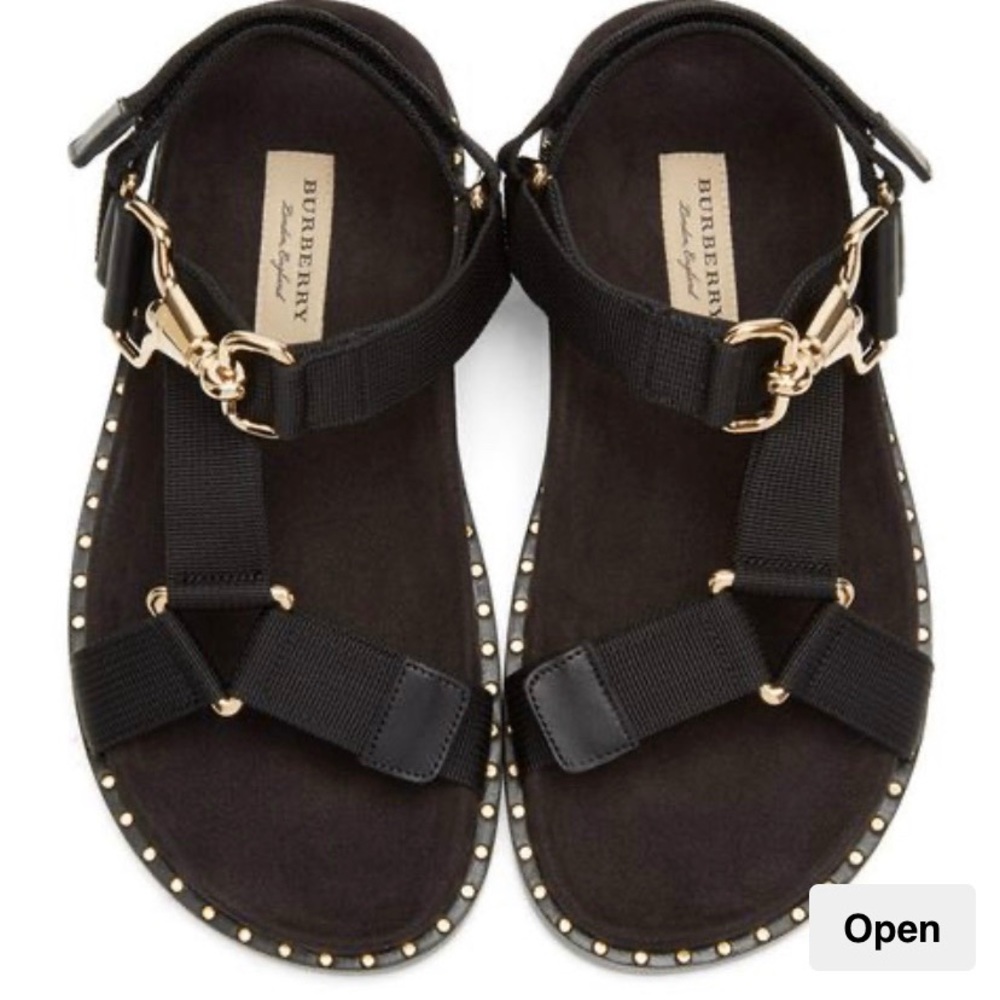 Burberry leather sandals